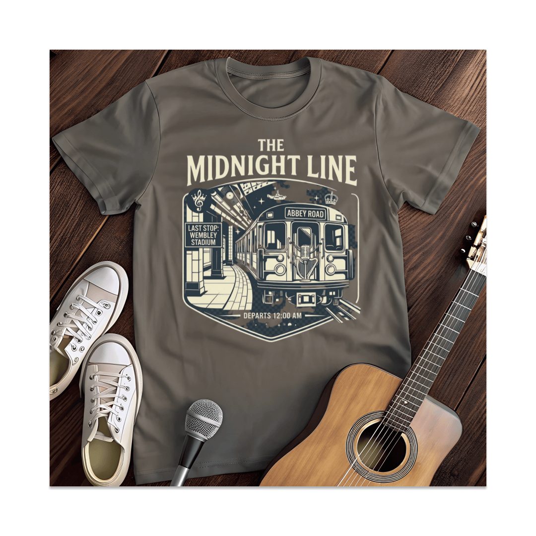 Printify T-Shirt Dark Heather / S Midnight Line T-Shirt