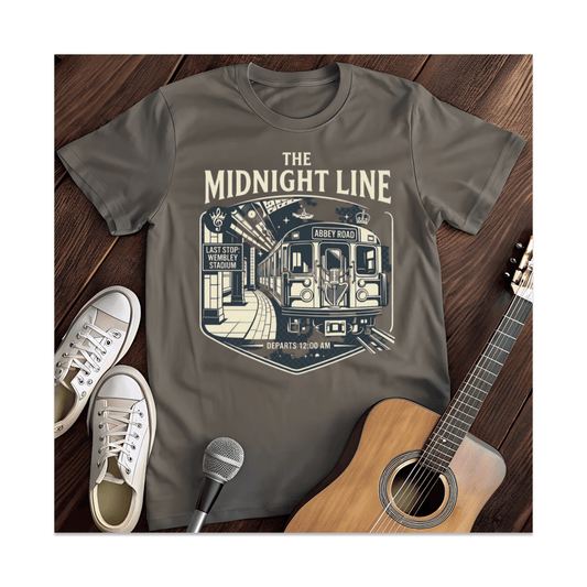 Printify T-Shirt Dark Heather / S Midnight Line T-Shirt