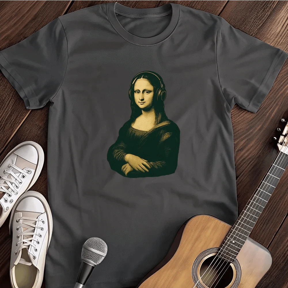 Printify T-Shirt Dark Heather / S Music Lisa T Shirt