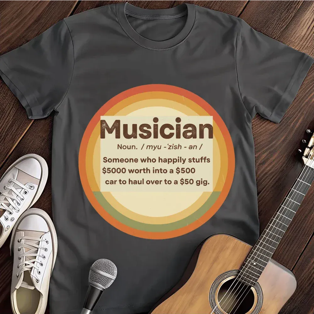 Printify T-Shirt Dark Heather / S Musician T Shirt