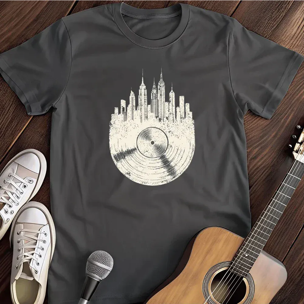Printify T-Shirt Dark Heather / S New York Skyline T Shirt