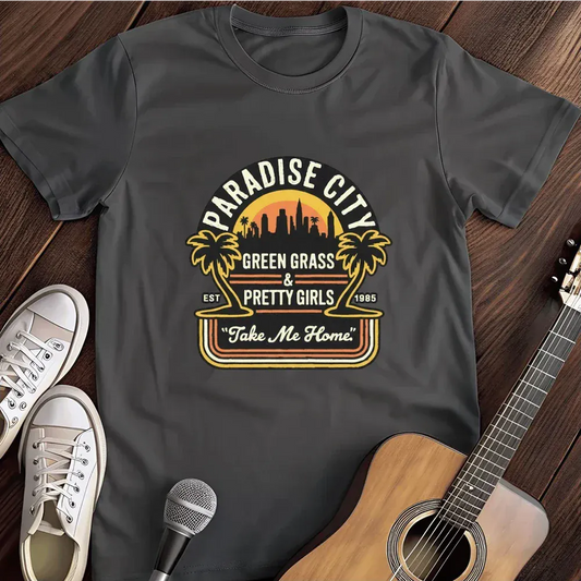 Printify T-Shirt Dark Heather / S Paradise City T Shirt T Shirt