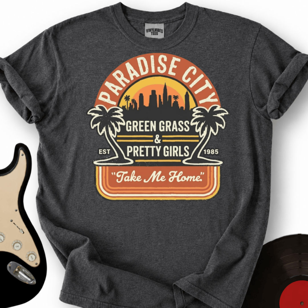 Printify T-Shirt Dark Heather / S Paradise City T Shirt T-Shirt