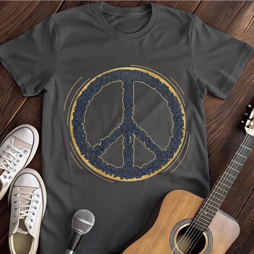 Printify T-Shirt Dark Heather / S Peace T Shirt