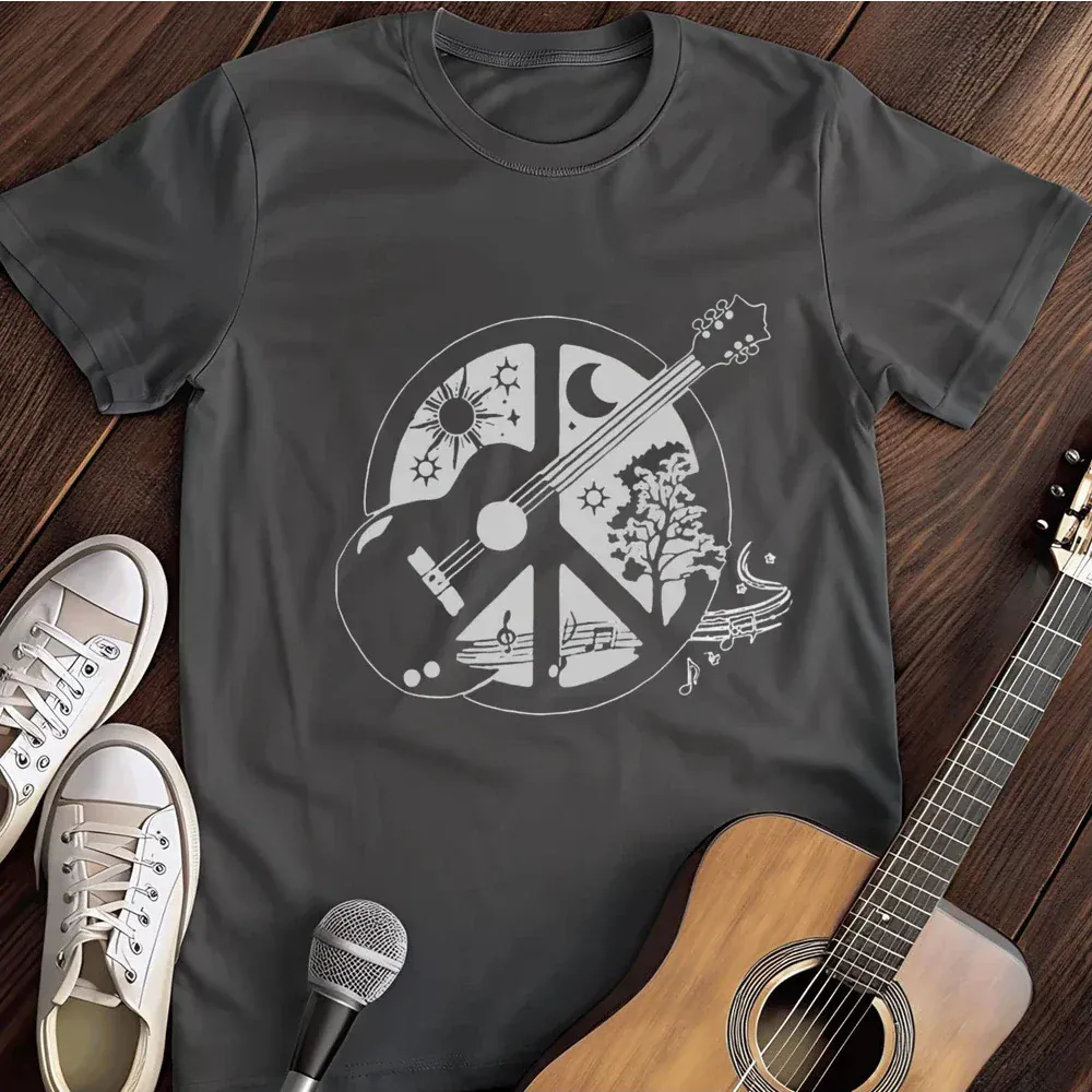 Printify T-Shirt Dark Heather / S Peacefulness T Shirt