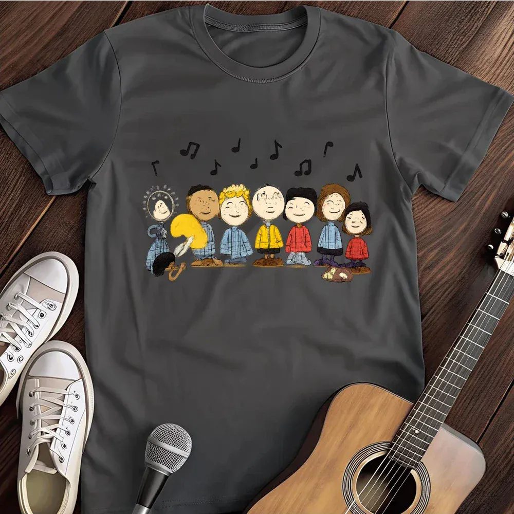 Printify T-Shirt Dark Heather / S Peanuts T Shirt