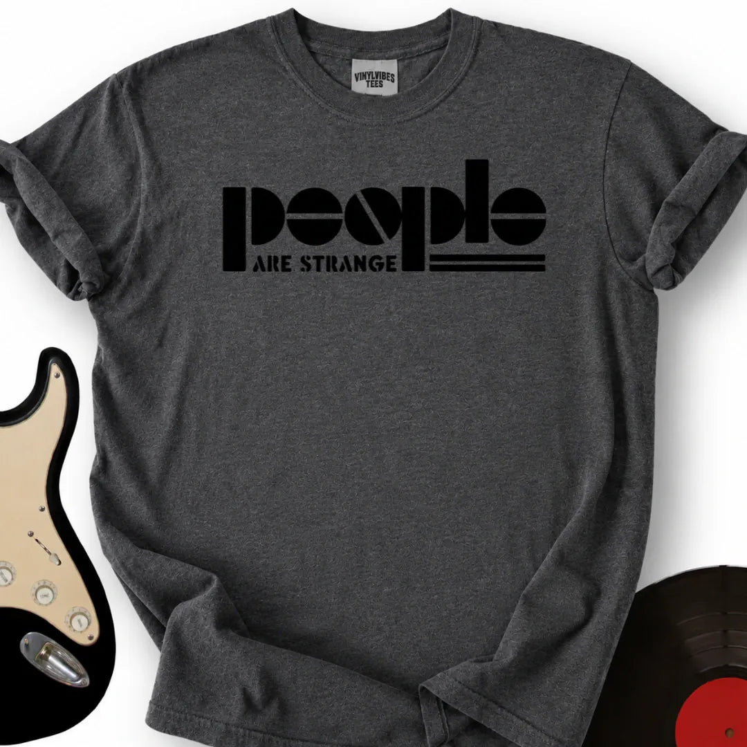 Printify T-Shirt Dark Heather / S People Are Strange T-Shirt