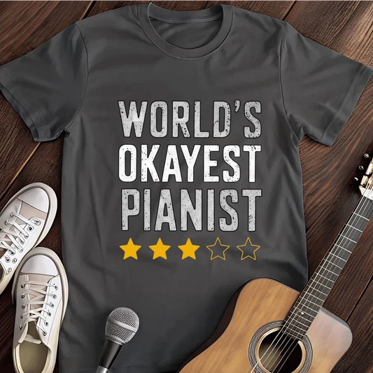 Printify T-Shirt Dark Heather / S Pianist T Shirt