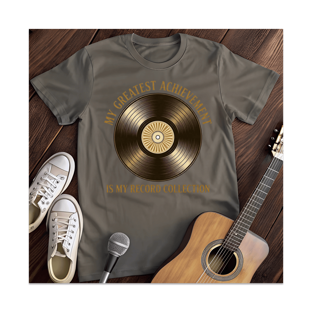 Printify T-Shirt Dark Heather / S Record Collection T-Shirt