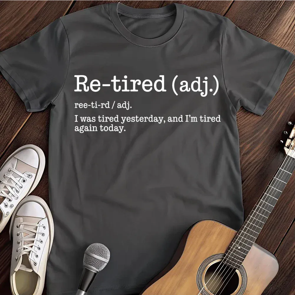 Printify T-Shirt Dark Heather / S Retired Definition T Shirt