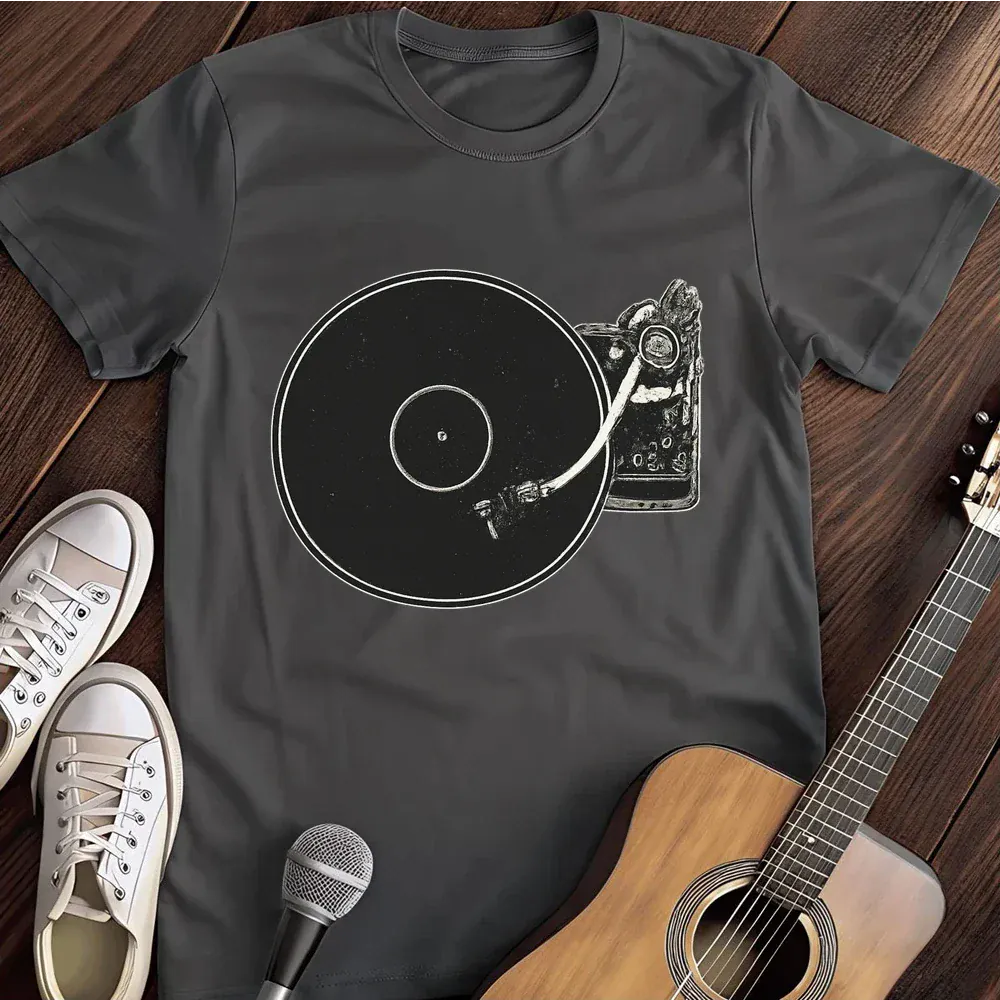 Printify T-Shirt Dark Heather / S Retro Music Player T Shirt