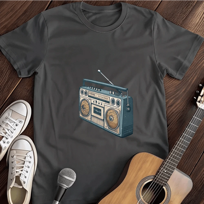 Printify T-Shirt Dark Heather / S Retro Stereo T Shirt