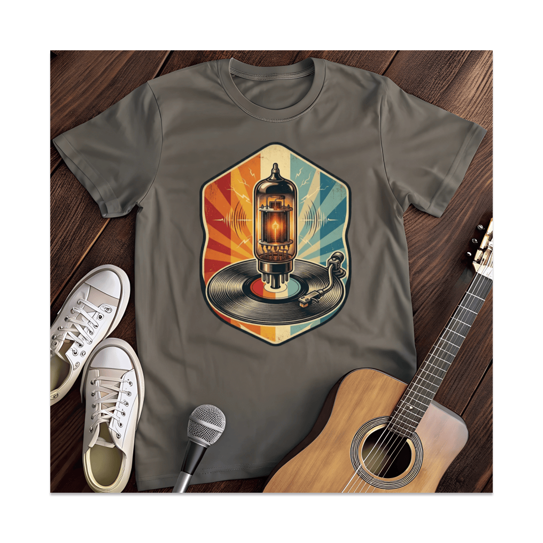Printify T-Shirt Dark Heather / S Retro Tube Amp T-Shirt