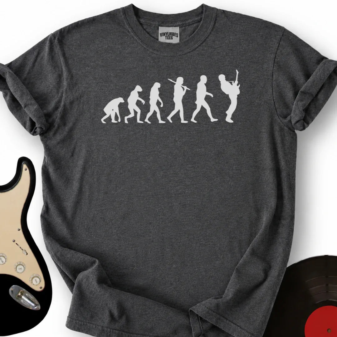 Printify T-Shirt Dark Heather / S Rock Evolution T-Shirt