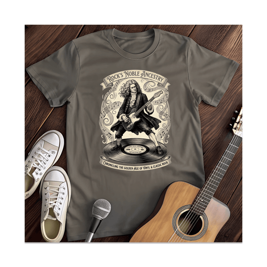 Printify T-Shirt Dark Heather / S Rock's Noble Ancestry Guitar T-Shirt