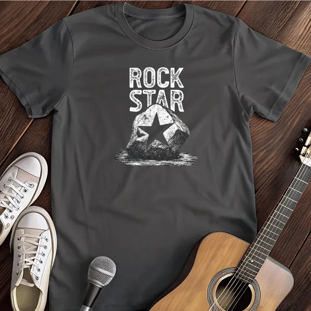 Printify T-Shirt Dark Heather / S Rock Star T Shirt