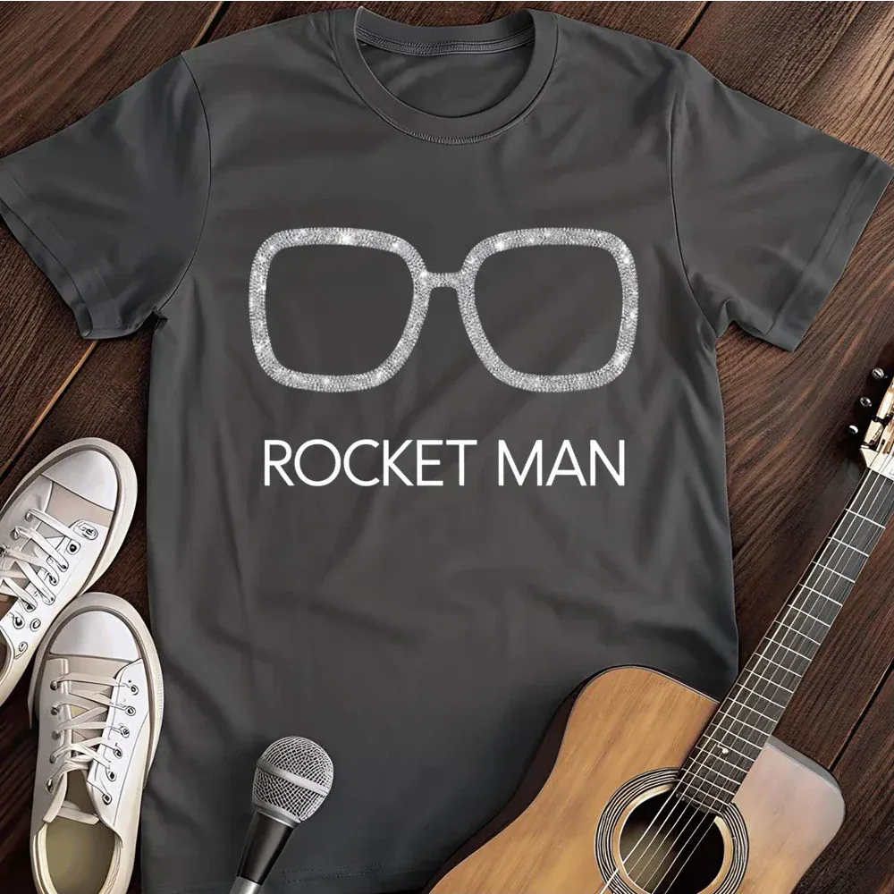 Printify T-Shirt Dark Heather / S Rocket Man T Shirt