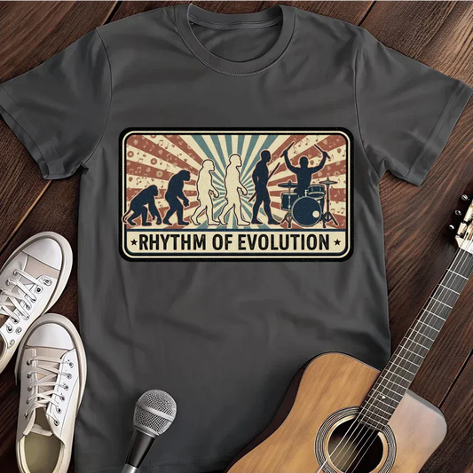 Printify T-Shirt Dark Heather / S Rythm Of Evolution T Shirt