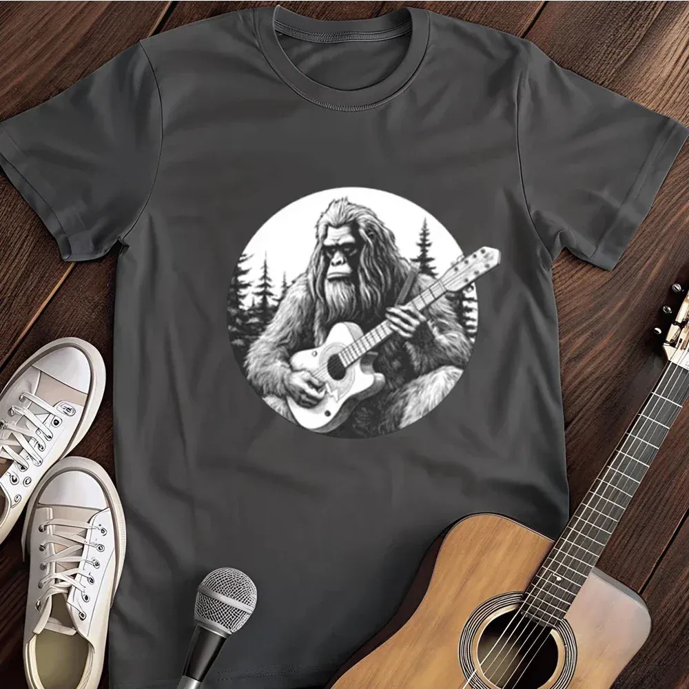 Printify T-Shirt Dark Heather / S Serenading Sasquatch Musical Menagerie T Shirt
