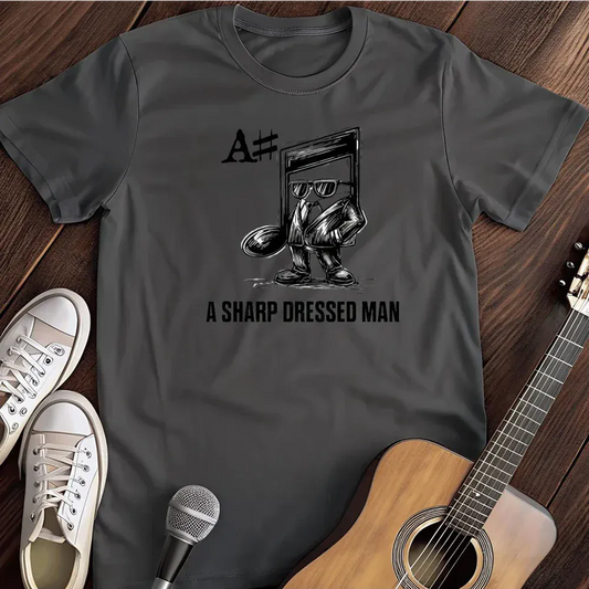 Printify T-Shirt Dark Heather / S Sharp Dressed Man T Shirt