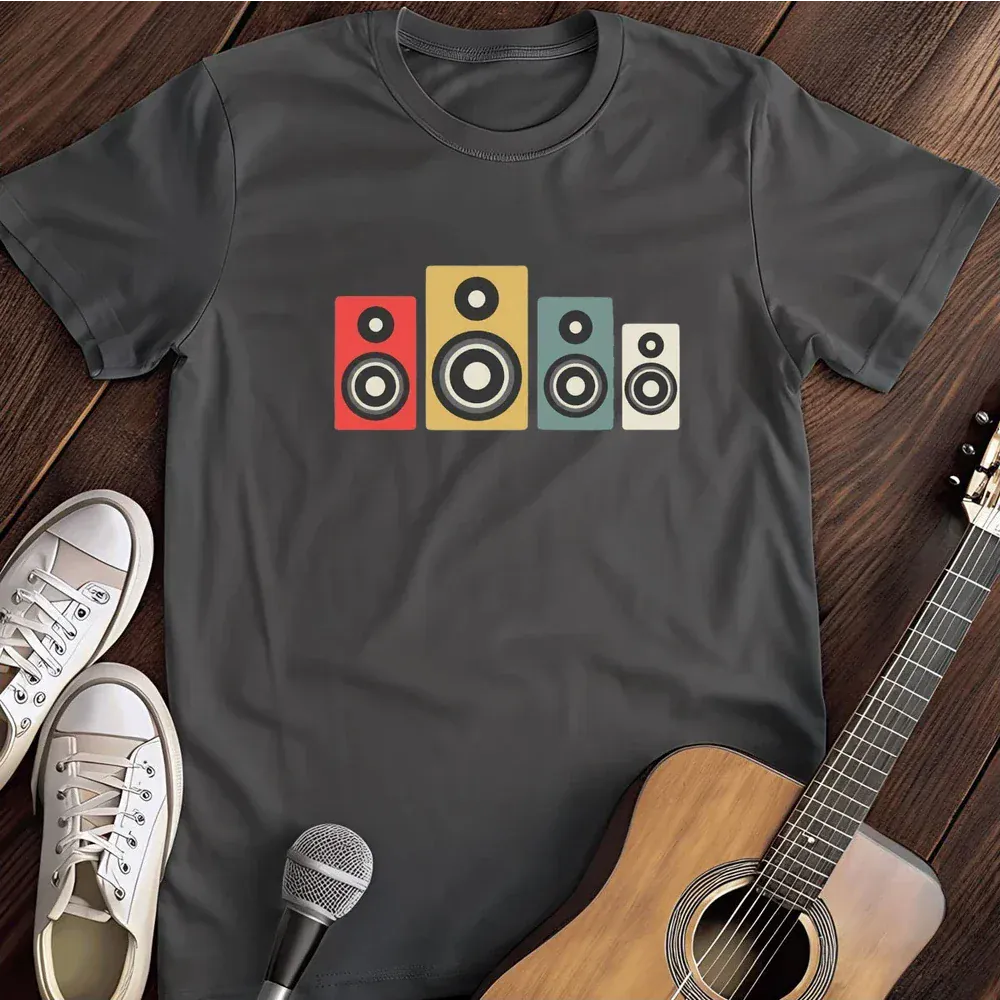 Printify T-Shirt Dark Heather / S Sound System T Shirt