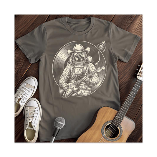 Printify T-Shirt Dark Heather / S Space Cowboy Astronaut Guitarist T-Shirt