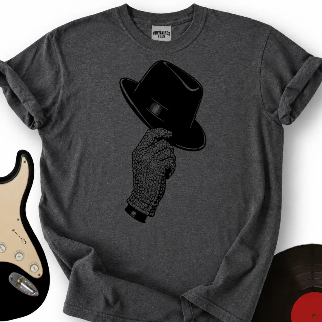 Printify T-Shirt Dark Heather / S Sparkling Glove & Fedora T-Shirt
