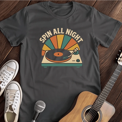 Printify T-Shirt Dark Heather / S Spin T Shirt