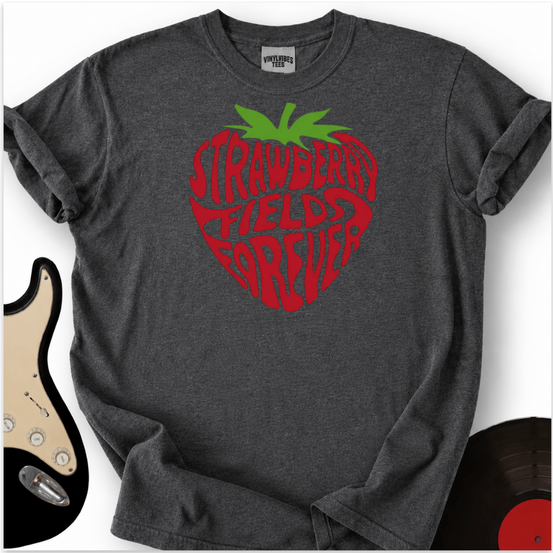 Printify T-Shirt Dark Heather / S Strawberry Fields T-Shirt