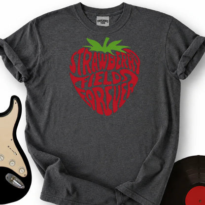Printify T-Shirt Dark Heather / S Strawberry Fields T-Shirt
