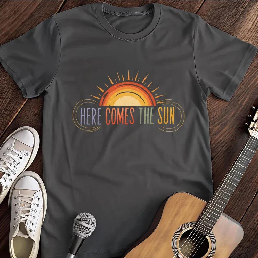 Printify T-Shirt Dark Heather / S Sun T Shirt