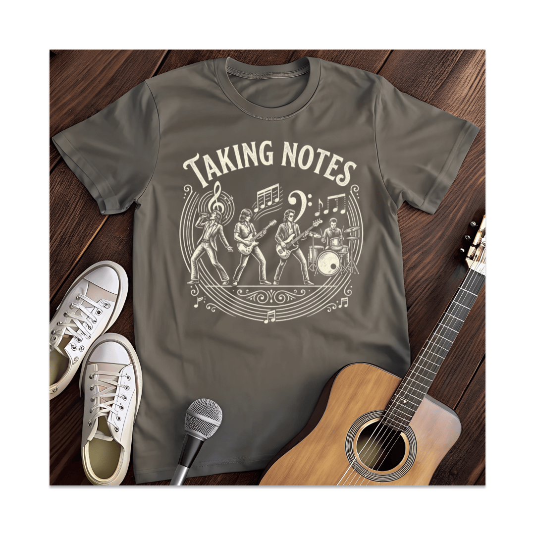 Printify T-Shirt Dark Heather / S Taking Notes T-Shirt