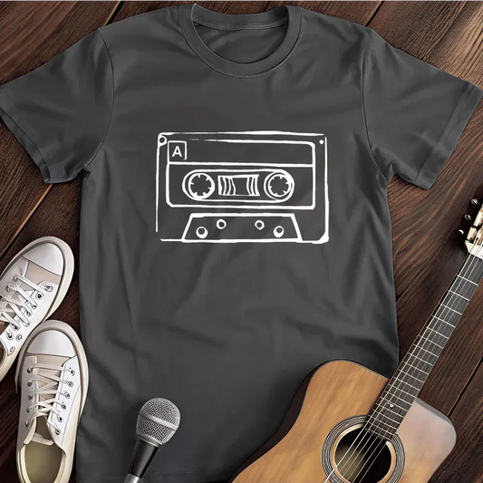 Printify T-Shirt Dark Heather / S Tape T Shirt