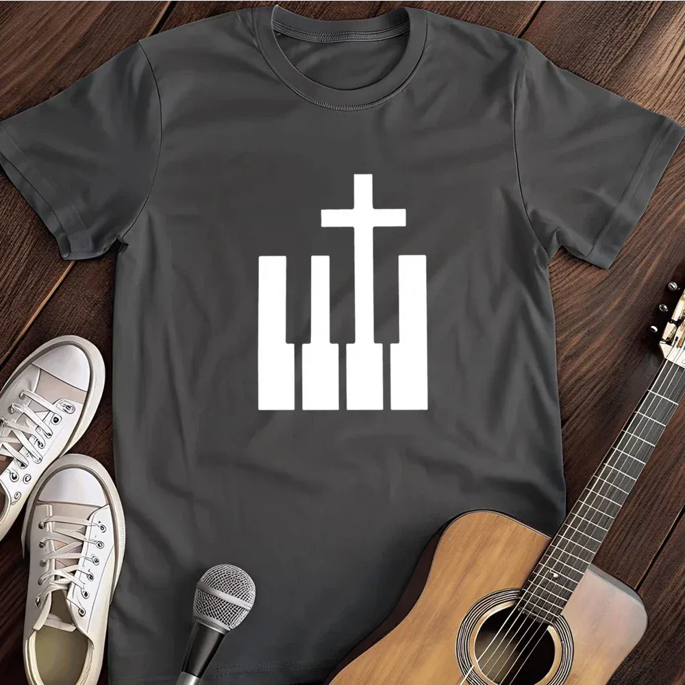 Printify T-Shirt Dark Heather / S The Keys To Heaven T Shirt