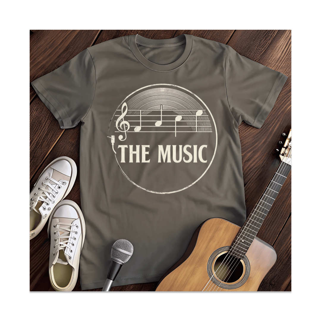 Printify T-Shirt Dark Heather / S The Music T-Shirt