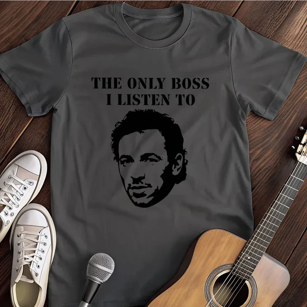 Printify T-Shirt Dark Heather / S The Only Boss I Listen To Silhouette T Shirt