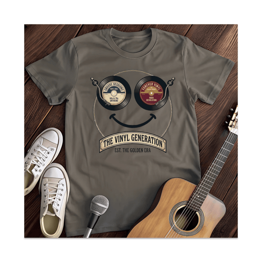 Printify T-Shirt Dark Heather / S The Vinyl Generation T-Shirt