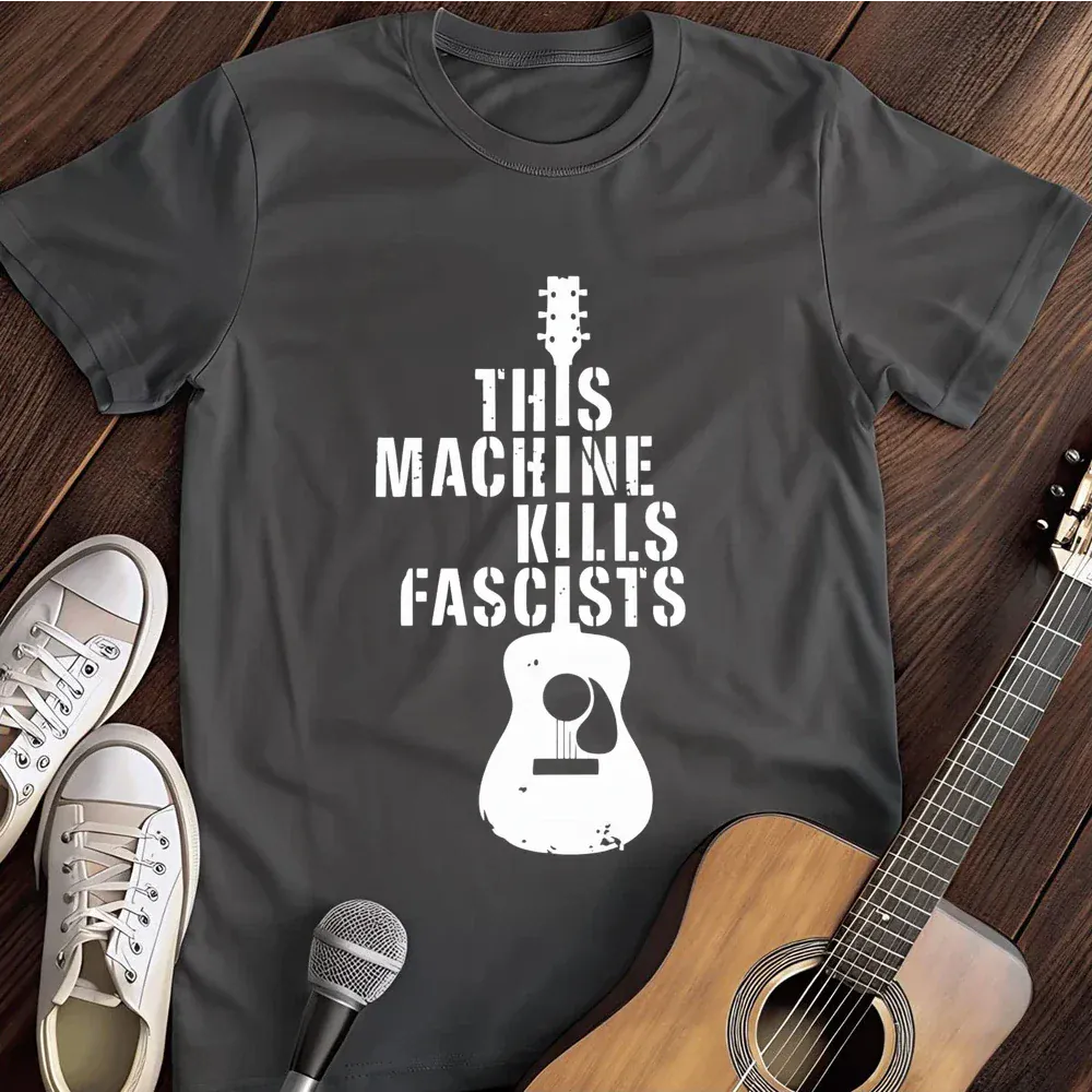 Printify T-Shirt Dark Heather / S This Machine Kills Fascists T Shirt