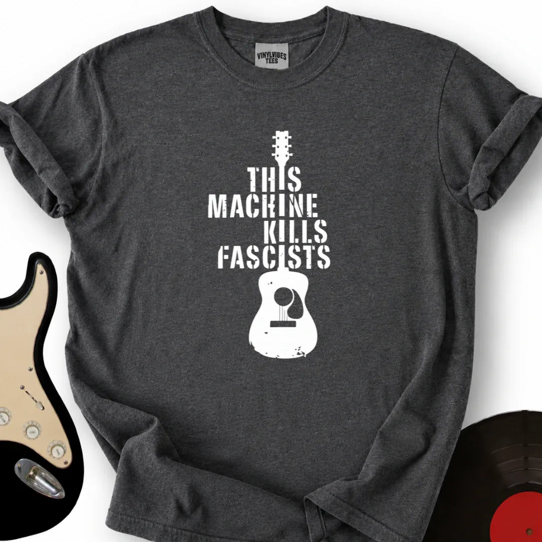 Printify T-Shirt Dark Heather / S This Machine Kills Fascists T-Shirt