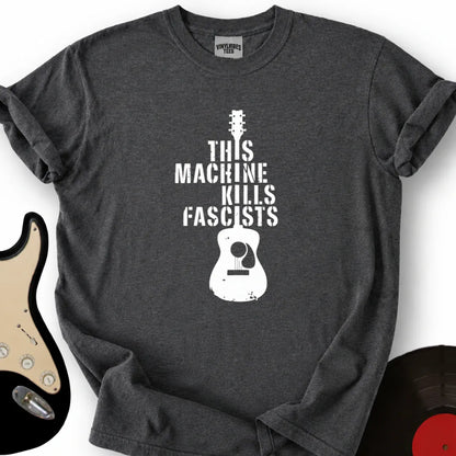 Printify T-Shirt Dark Heather / S This Machine Kills Fascists T-Shirt