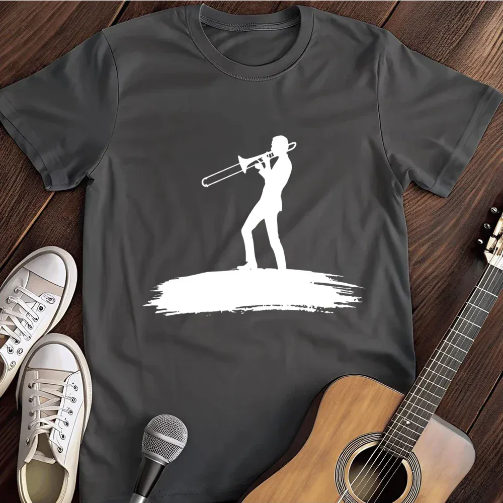 Printify T-Shirt Dark Heather / S Trombone Troubles T Shirt