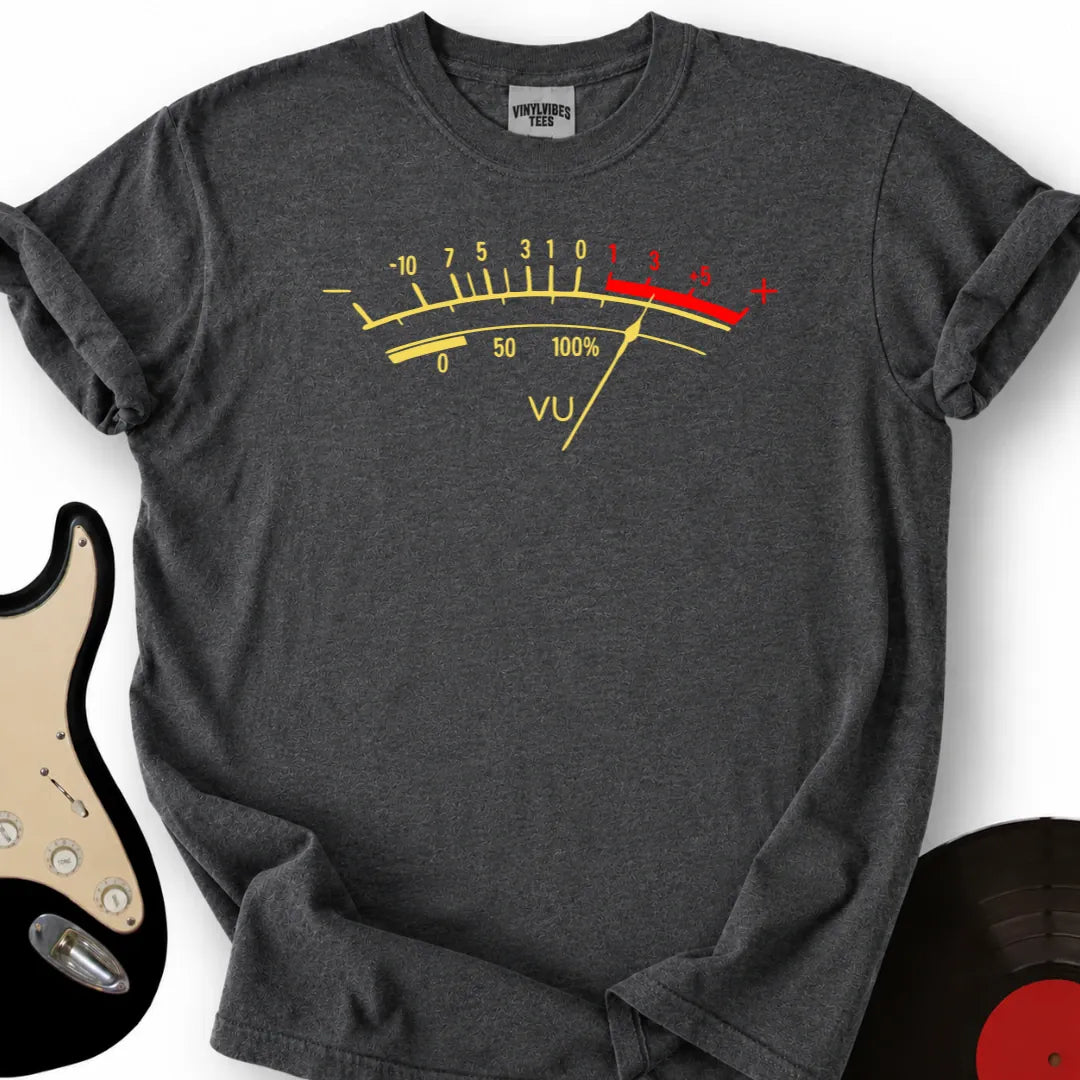 Printify T-Shirt Dark Heather / S Vu Meter T-Shirt