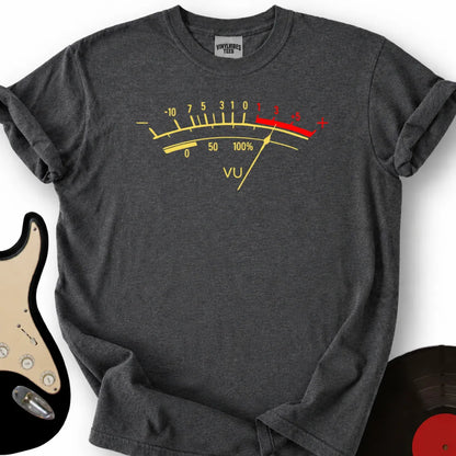 Printify T-Shirt Dark Heather / S Vu Meter T-Shirt