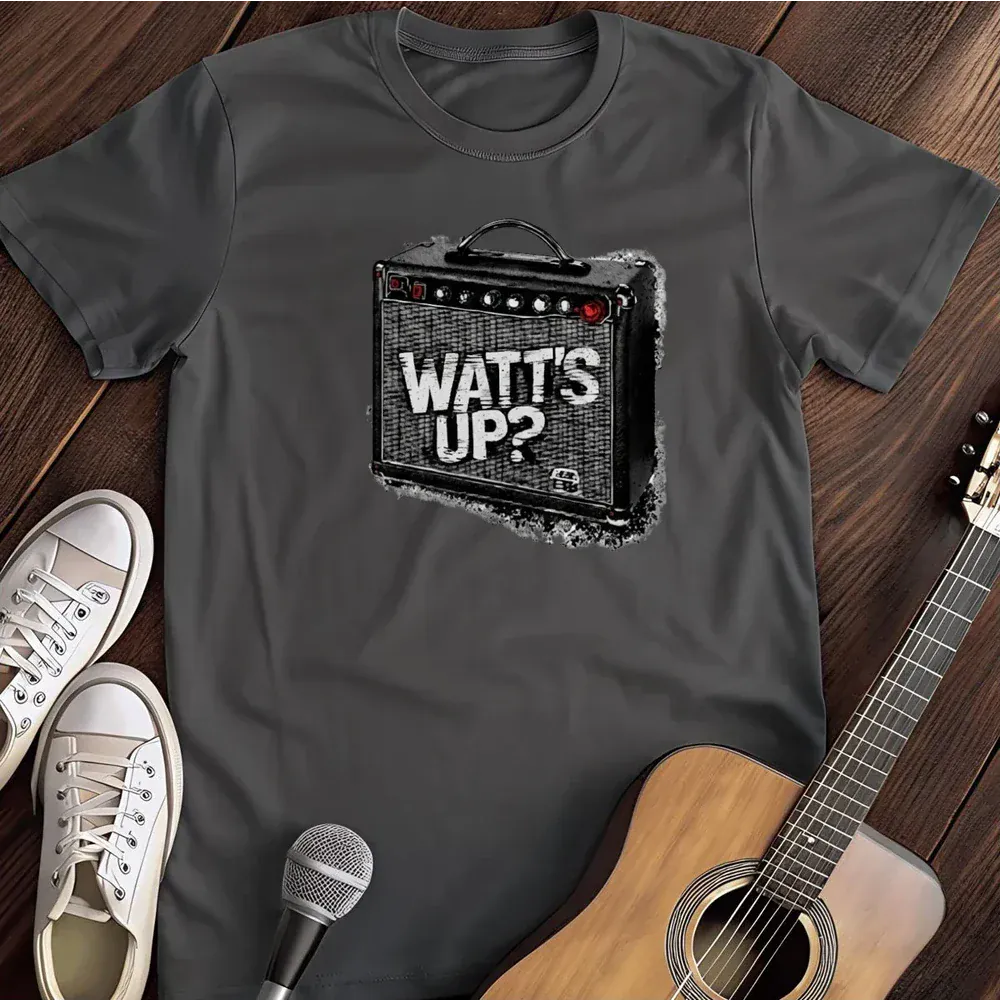 Printify T-Shirt Dark Heather / S Watt S Up T Shirt