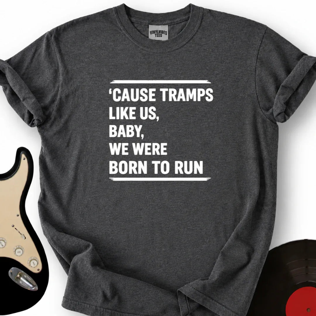 Printify T-Shirt Dark Heather / S We Were Born To Run T-Shirt