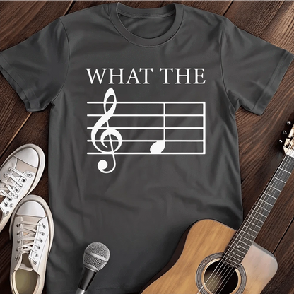 Printify T-Shirt Dark Heather / S What The T Shirt