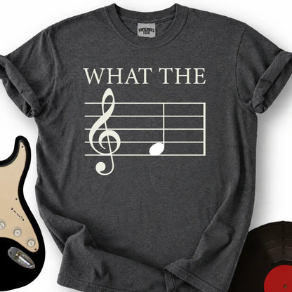 Printify T-Shirt Dark Heather / S What The T-Shirt