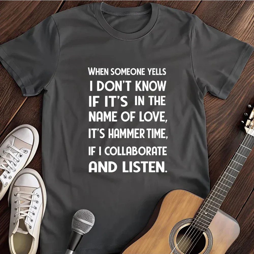 Printify T-Shirt Dark Heather / S When Someone Yells Stop T Shirt