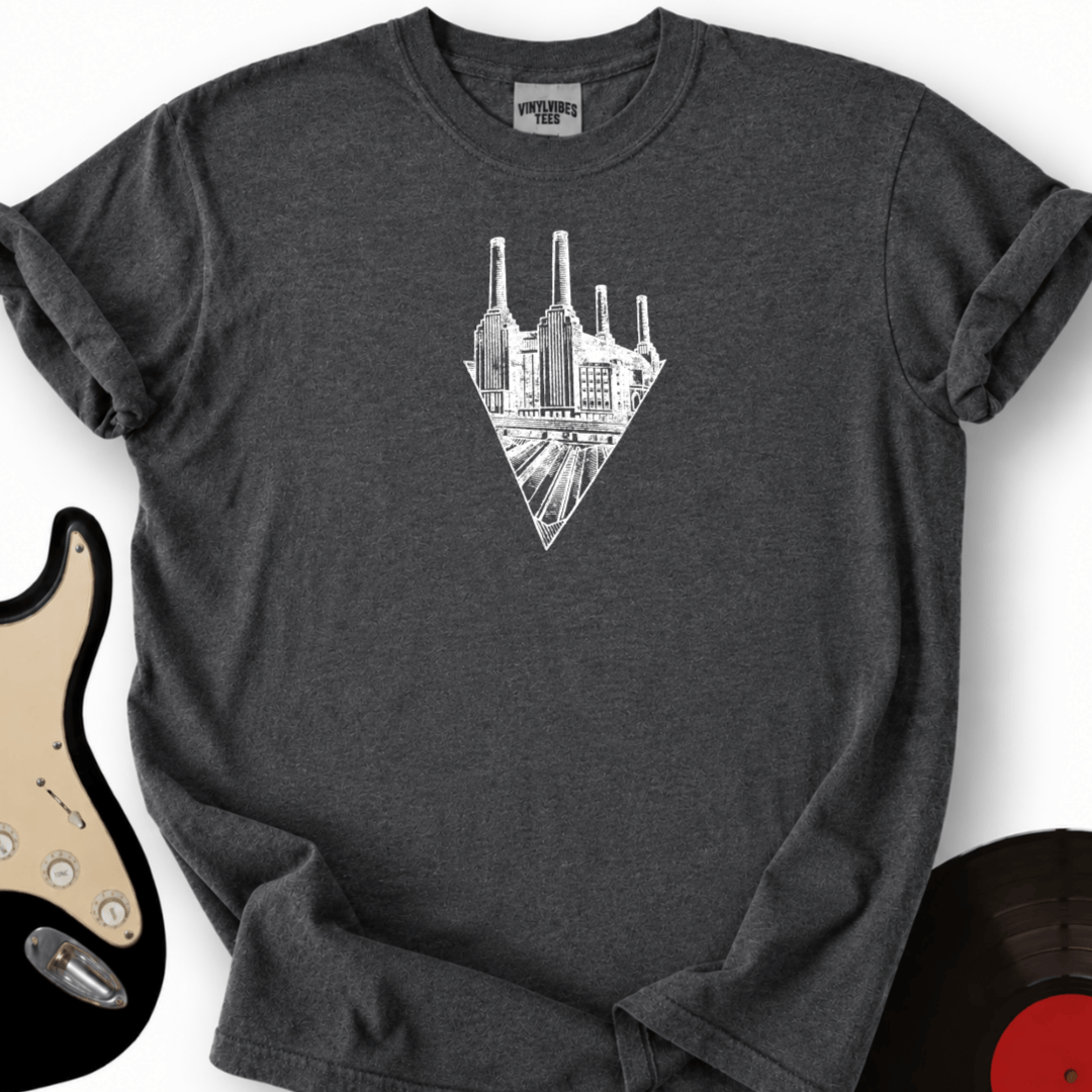 Printify T-Shirt Dark Heather / S White Battersea T-Shirt