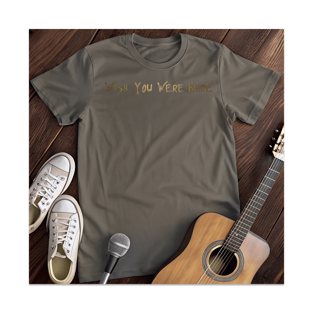 Printify T-Shirt Dark Heather / S Wish You Were Here T-Shirt